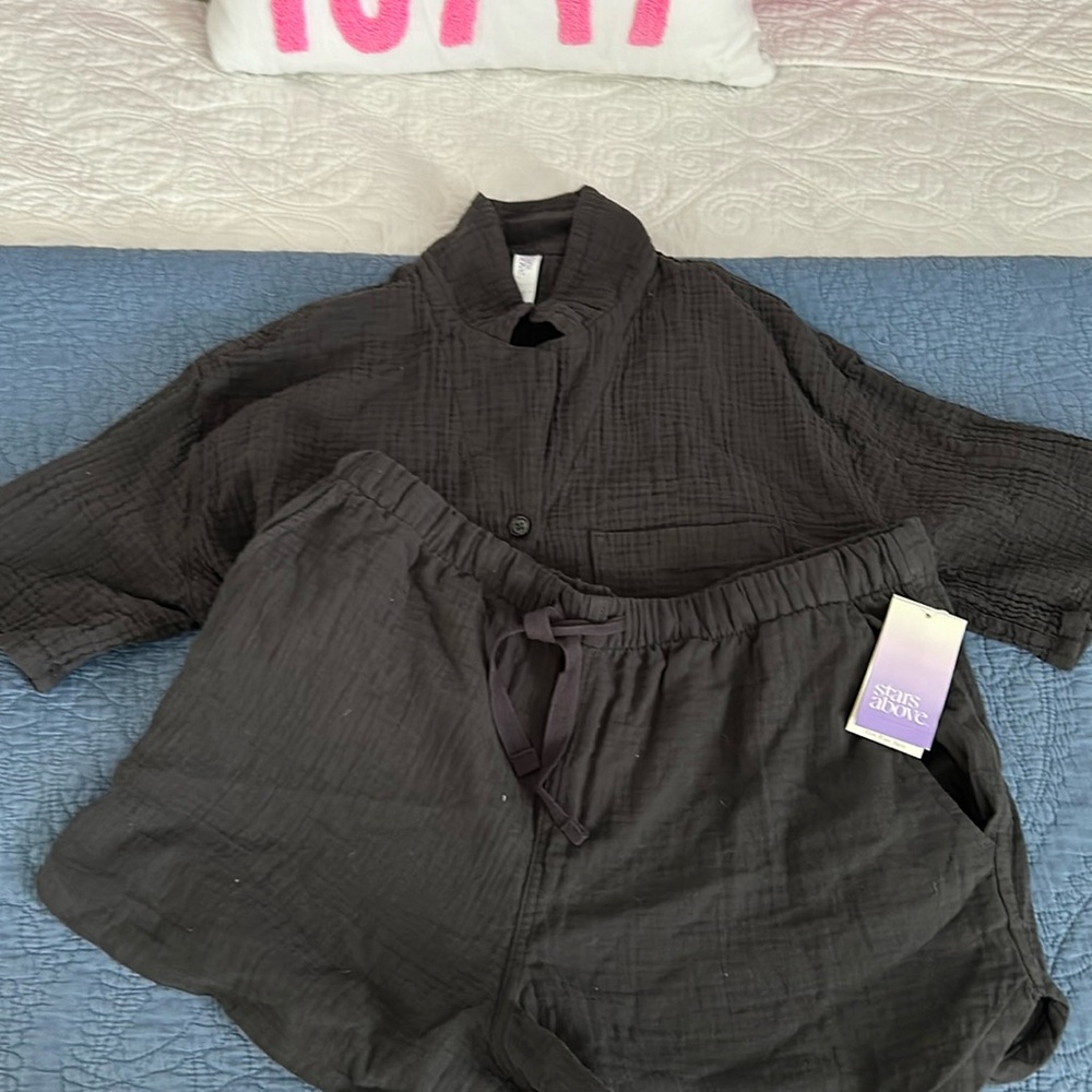 target gray linen set